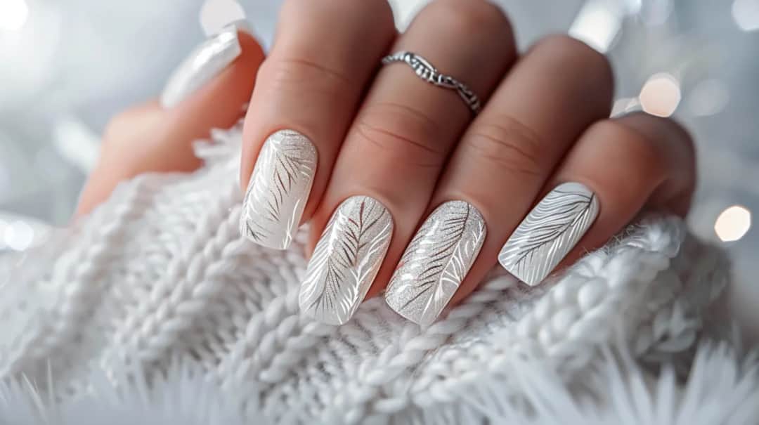 Biała hybryda na paznokciach - Nowoczesny look z białym akcentem