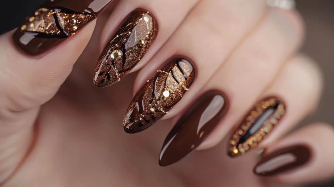 Jak stylizować brązowo złote paznokcie? Odkryj sekrety modnej stylizacji