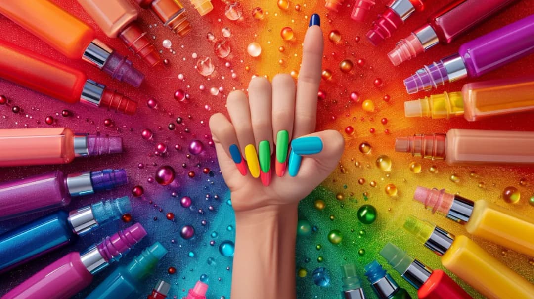 Czy warto mieć paznokcie tęczowe? Odkryj magię hybrydowych stylizacji